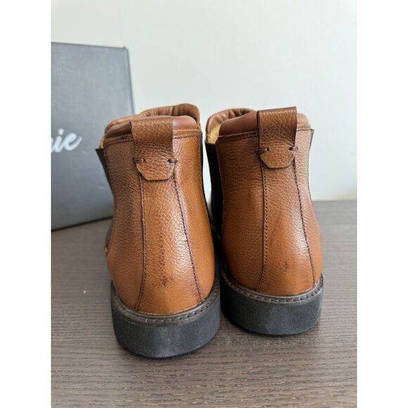 Marc Joseph New York MJNY Austin Leather Ankle Boots 11.5 M Cognac men’s shoes - Picture 4 of 7